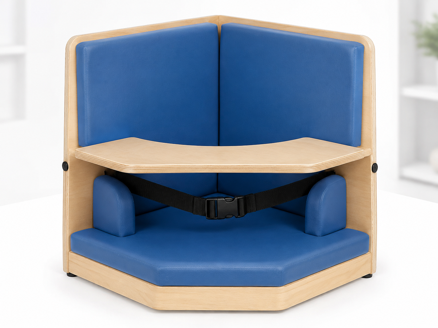 Supported sitting and corner chair guidance for a child