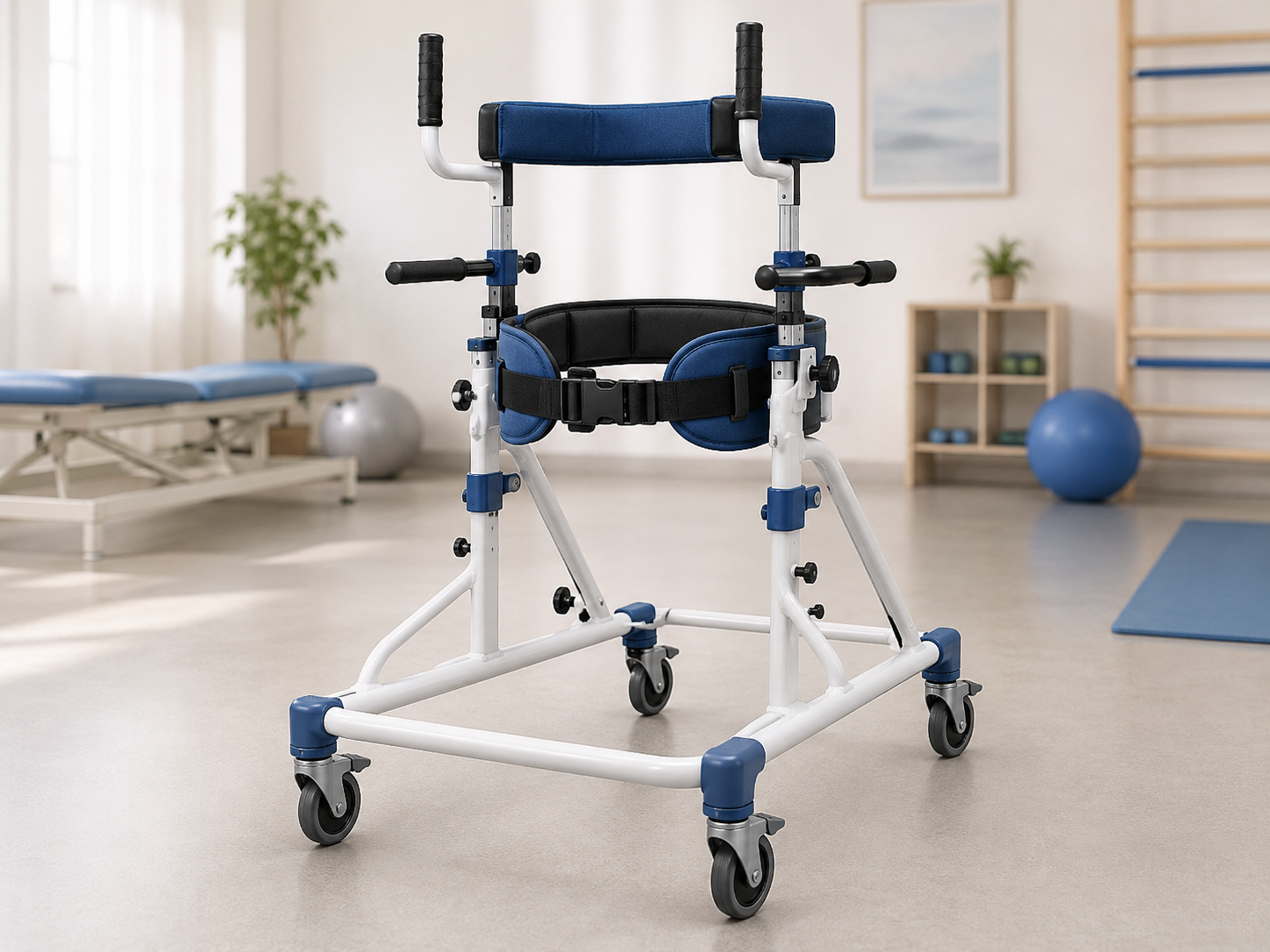 Gait trainer and walking support guidance