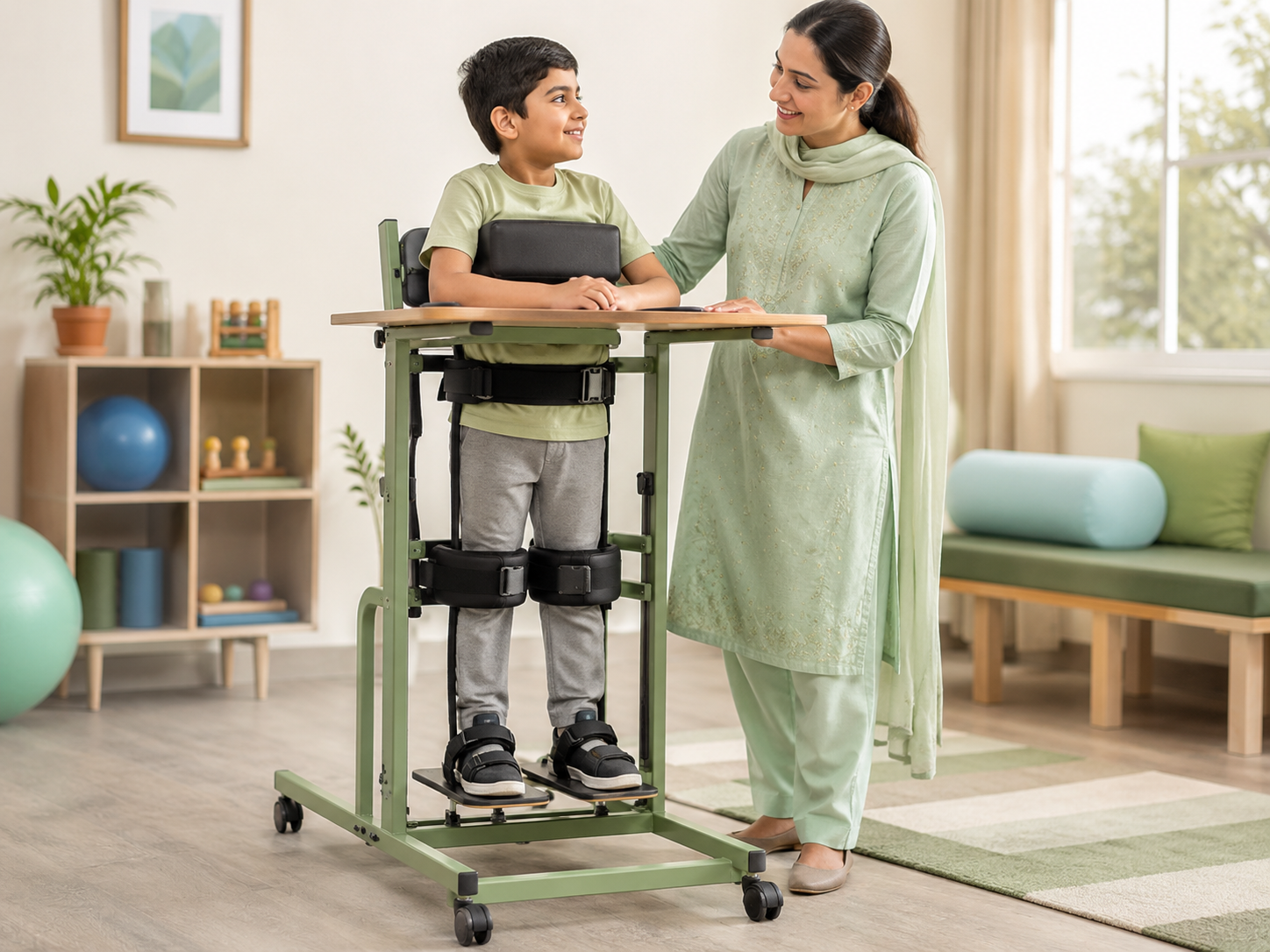Standing support therapy system